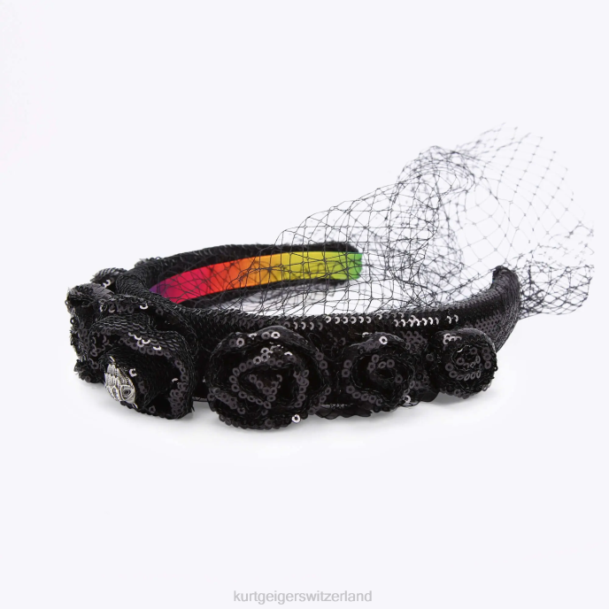 Kurt Geiger femmes bandeau à paillettes london Z246518 | accessoires noir