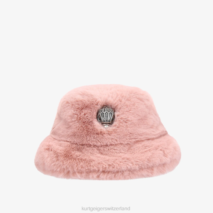 Kurt Geiger femmes chapeau bob london coquelicot Z246507 | accessoires rose