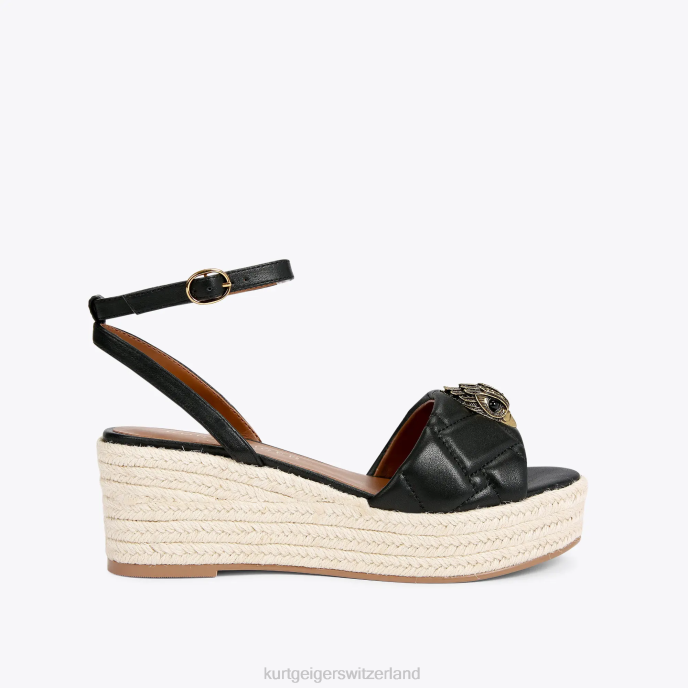 Kurt Geiger femmes espadrilles london kensington 65 Z246333 | chaussures noir