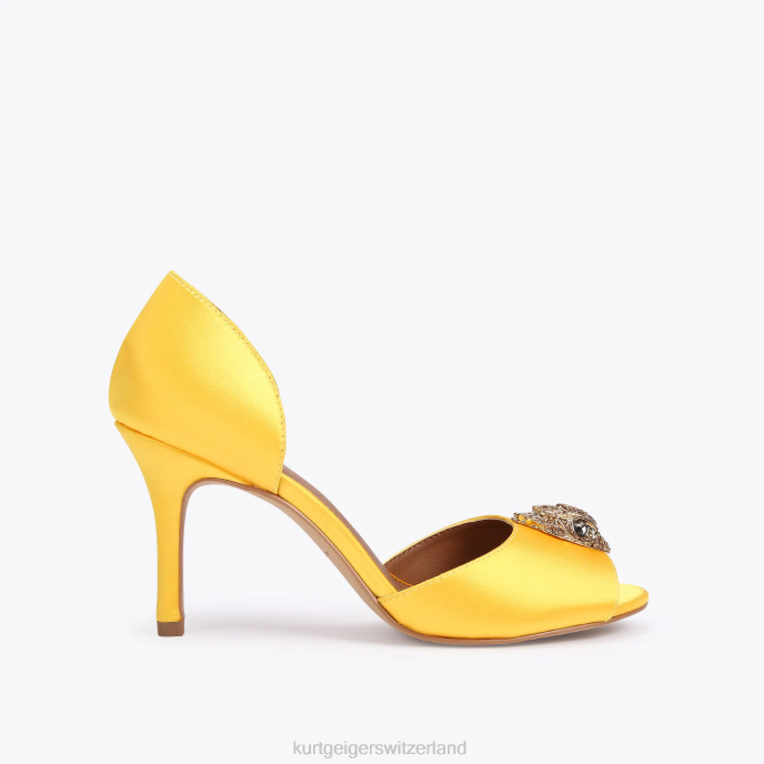 Kurt Geiger femmes Londres Kensington d'Orsay Z246343 | chaussures jaune