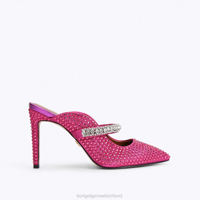 Kurt Geiger femmes cristal duc de Londres Z246418 | chaussures fuchsia