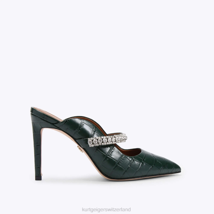 Kurt Geiger femmes duc de Londres Z246422 | chaussures vert foncé