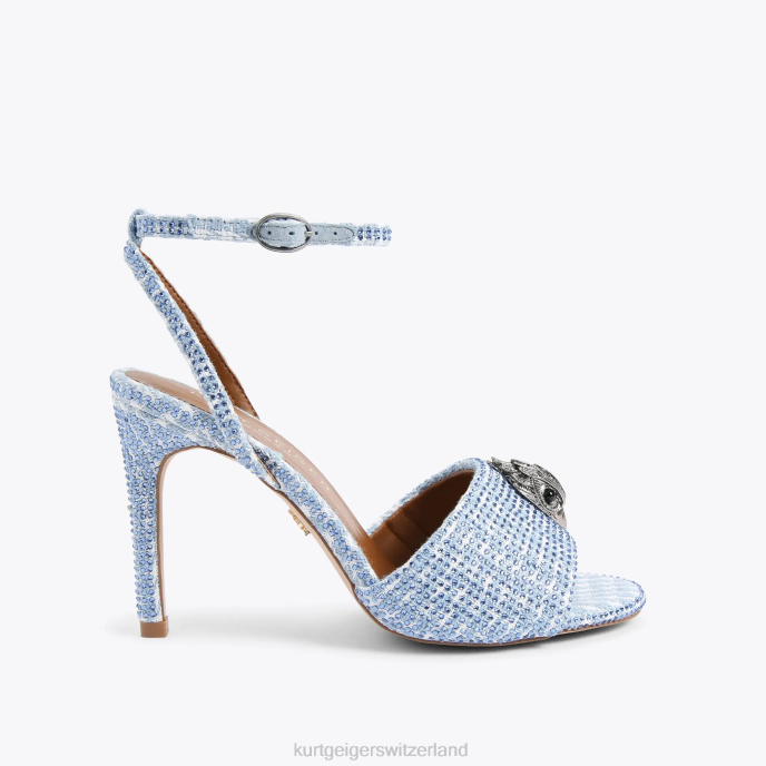 Kurt Geiger femmes sandale kensington londres Z246670 | chaussures bleu moyen