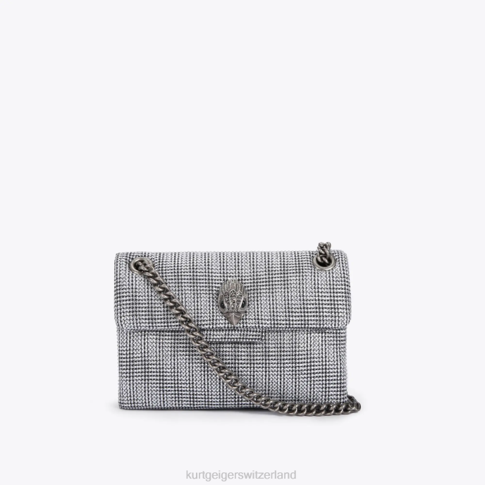 Kurt Geiger femmes Tissu Londres Mini Kensington Z24635 | Sacs argent