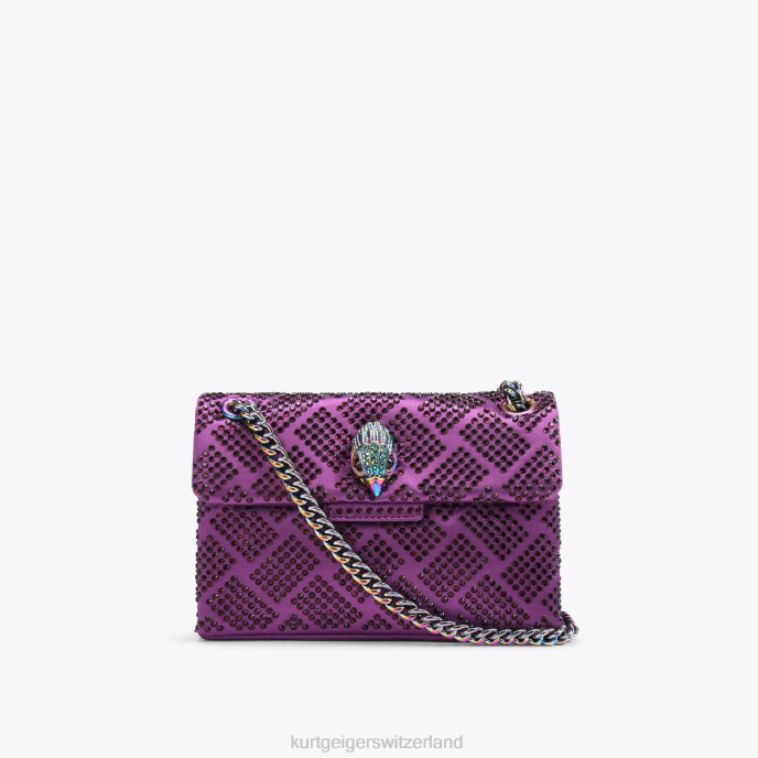 Kurt Geiger femmes Tissu Londres Mini Kensington Z24637 | Sacs violet