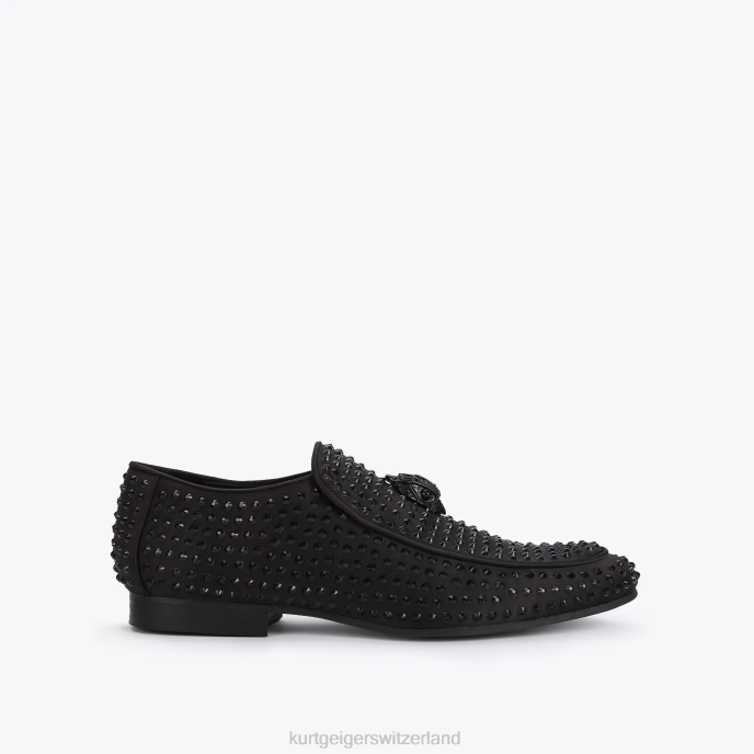 Kurt Geiger Hommes Londres Hugh Eagle Drennch Stud Z246272 | chaussures noir