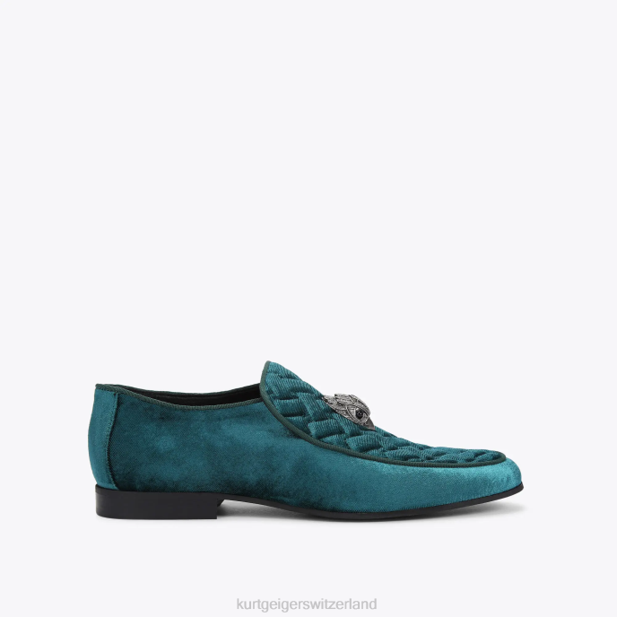 Kurt Geiger Hommes Londres, Hugh Eagle Head Z246625 | chaussures sarcelle