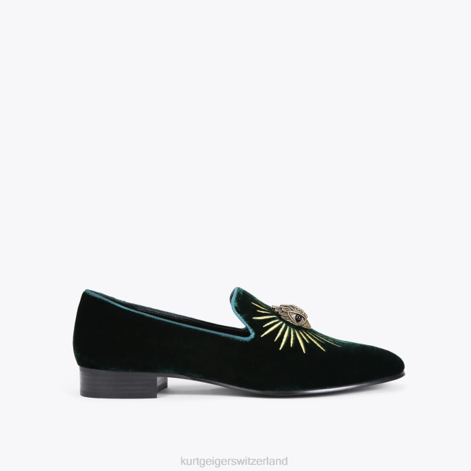 Kurt Geiger Hommes As Eagle de Londres Z246636 | chaussures vert